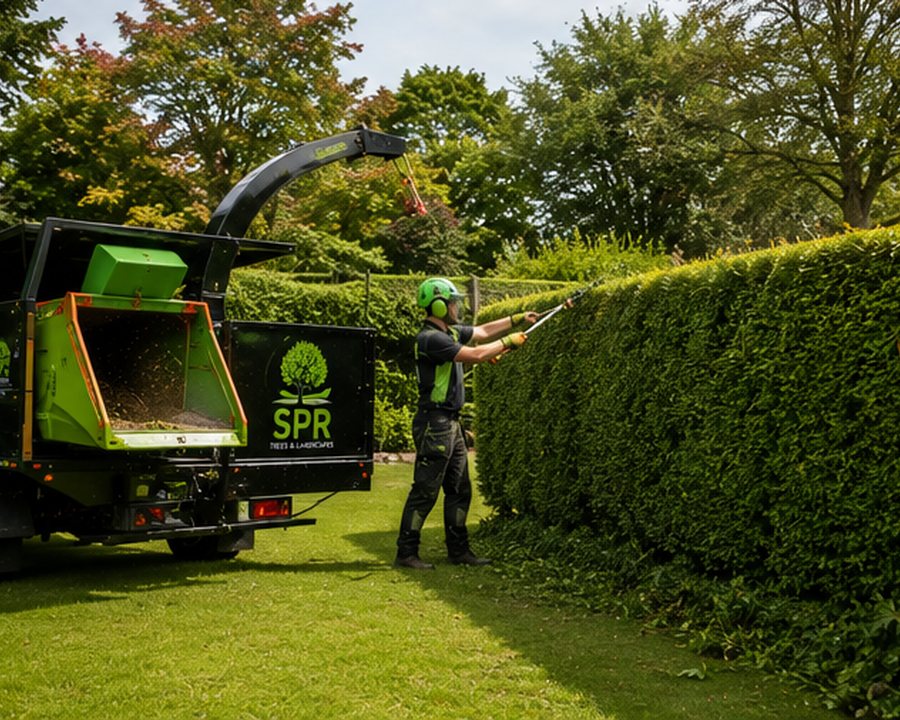 Hedge maintenance by SPR Trees & Landscapes near Stourport-on-Severn