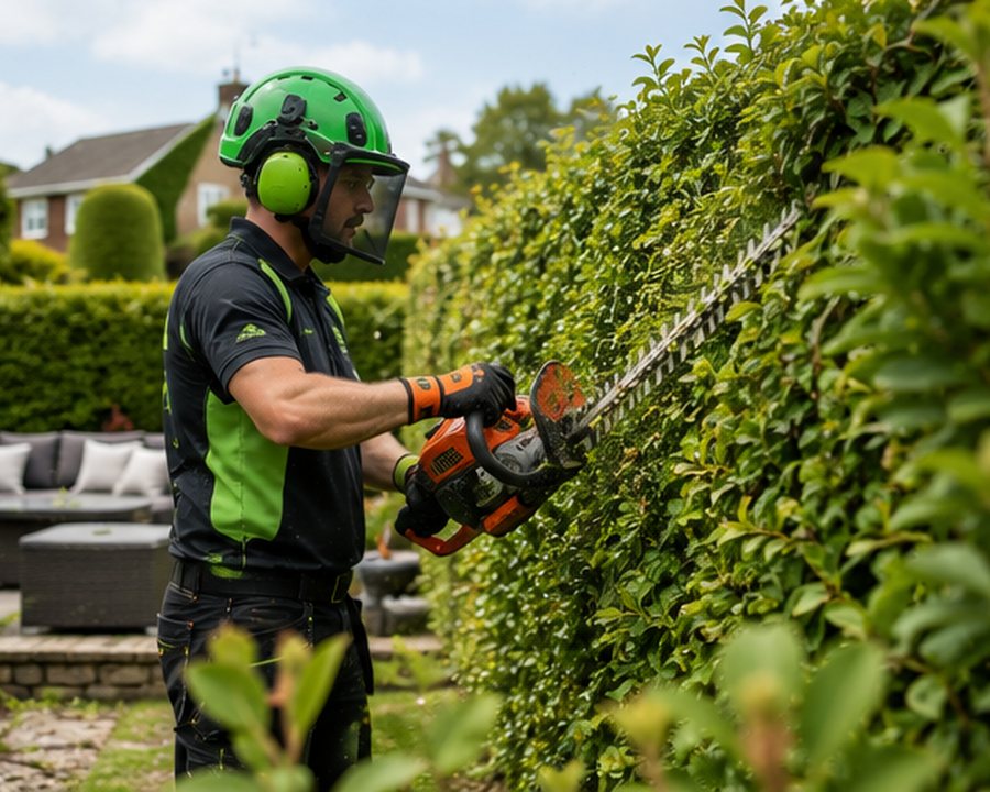 Hedge maintenance by SPR Trees & Landscapes near Stourport-on-Severn