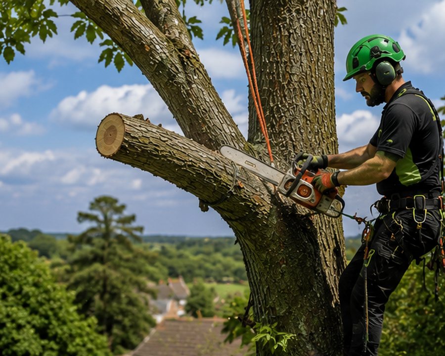 Sectional tree dismantling by SPR Trees and Landscapes